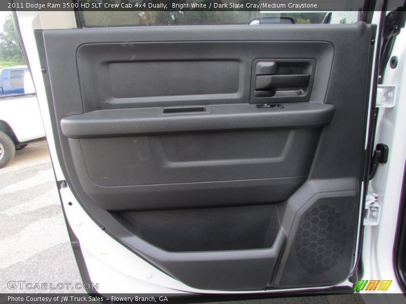 Bright White / Dark Slate Gray/Medium Graystone 2011 Dodge Ram 3500 HD SLT Crew Cab 4x4 Dually
