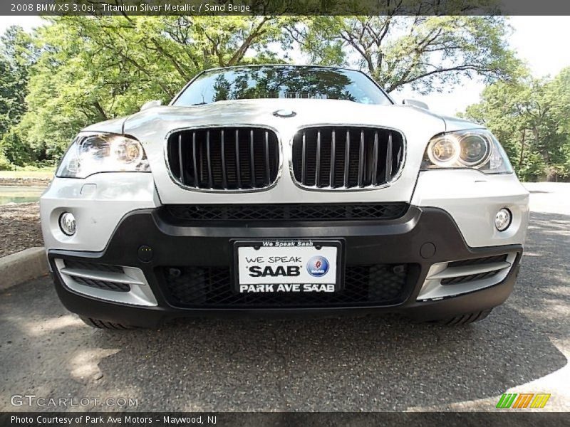 Titanium Silver Metallic / Sand Beige 2008 BMW X5 3.0si