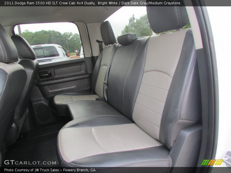 Bright White / Dark Slate Gray/Medium Graystone 2011 Dodge Ram 3500 HD SLT Crew Cab 4x4 Dually