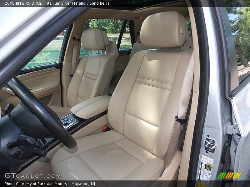 Titanium Silver Metallic / Sand Beige 2008 BMW X5 3.0si