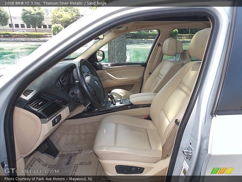 Titanium Silver Metallic / Sand Beige 2008 BMW X5 3.0si