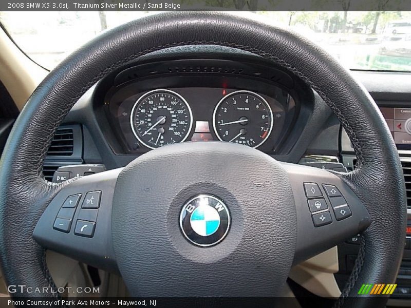 Titanium Silver Metallic / Sand Beige 2008 BMW X5 3.0si
