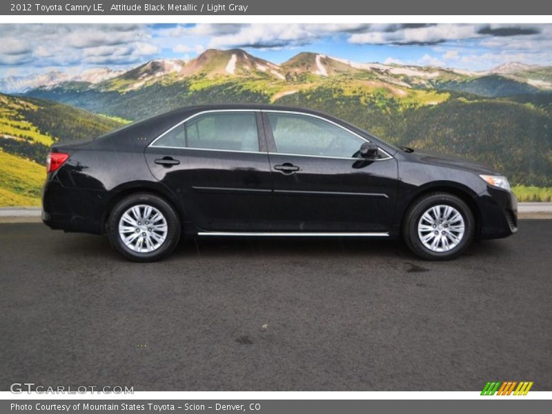 Attitude Black Metallic / Light Gray 2012 Toyota Camry LE