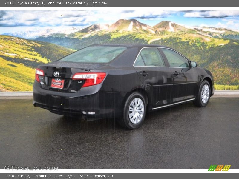 Attitude Black Metallic / Light Gray 2012 Toyota Camry LE