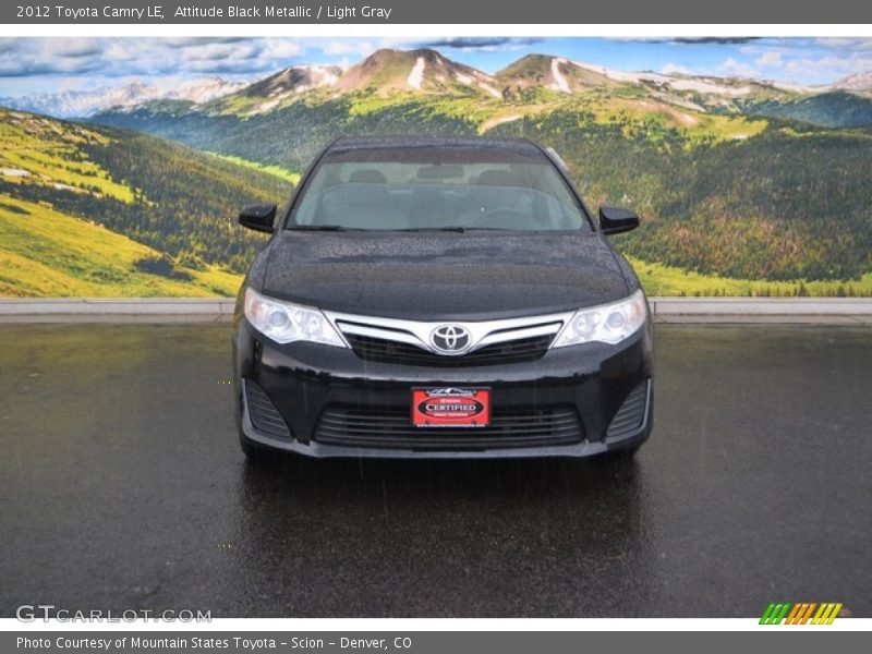 Attitude Black Metallic / Light Gray 2012 Toyota Camry LE