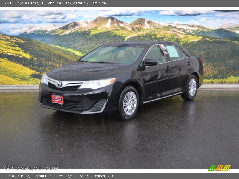 Attitude Black Metallic / Light Gray 2012 Toyota Camry LE