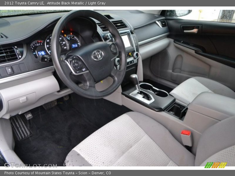 Attitude Black Metallic / Light Gray 2012 Toyota Camry LE