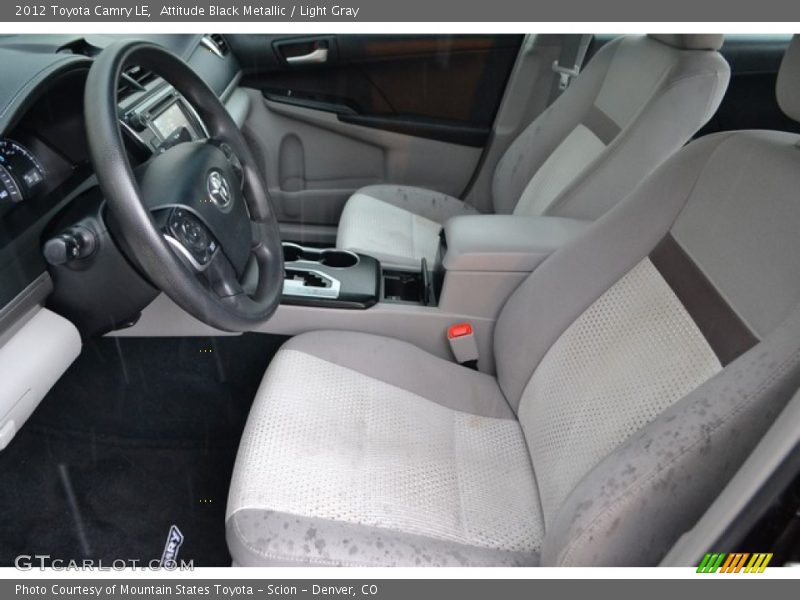 Attitude Black Metallic / Light Gray 2012 Toyota Camry LE