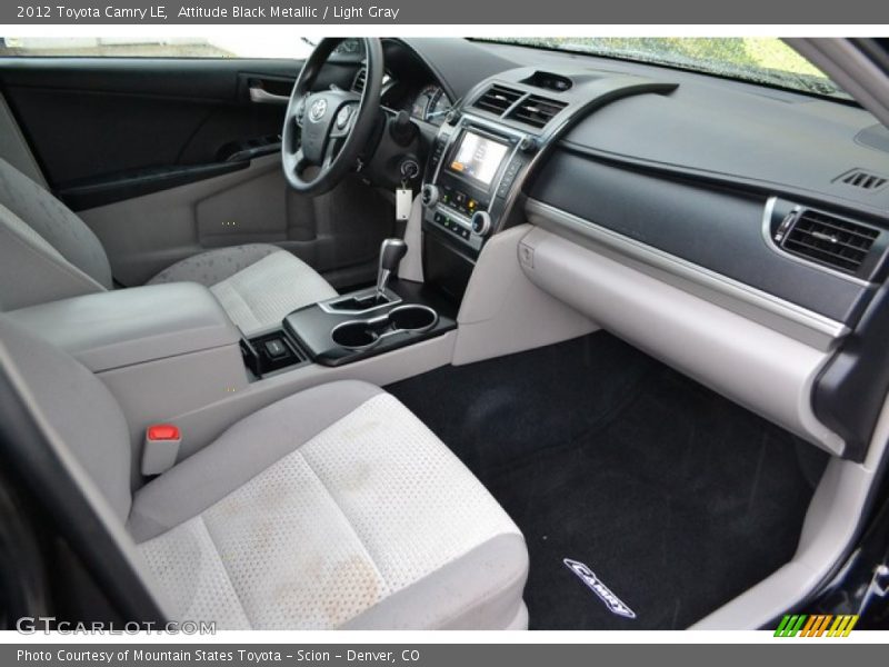 Attitude Black Metallic / Light Gray 2012 Toyota Camry LE