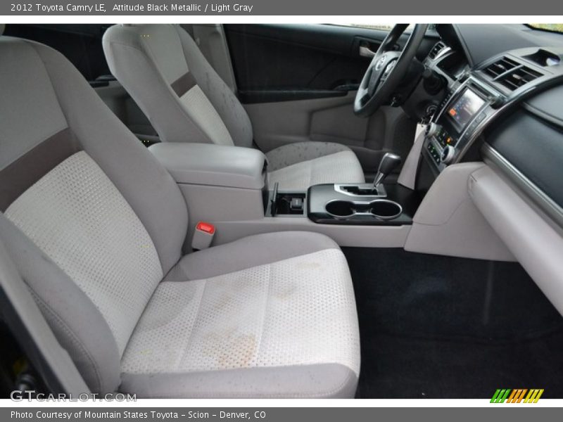 Attitude Black Metallic / Light Gray 2012 Toyota Camry LE