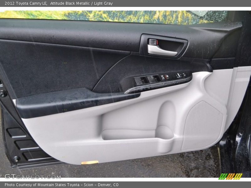 Attitude Black Metallic / Light Gray 2012 Toyota Camry LE