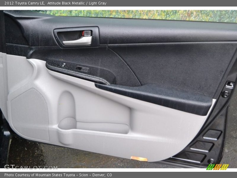 Attitude Black Metallic / Light Gray 2012 Toyota Camry LE