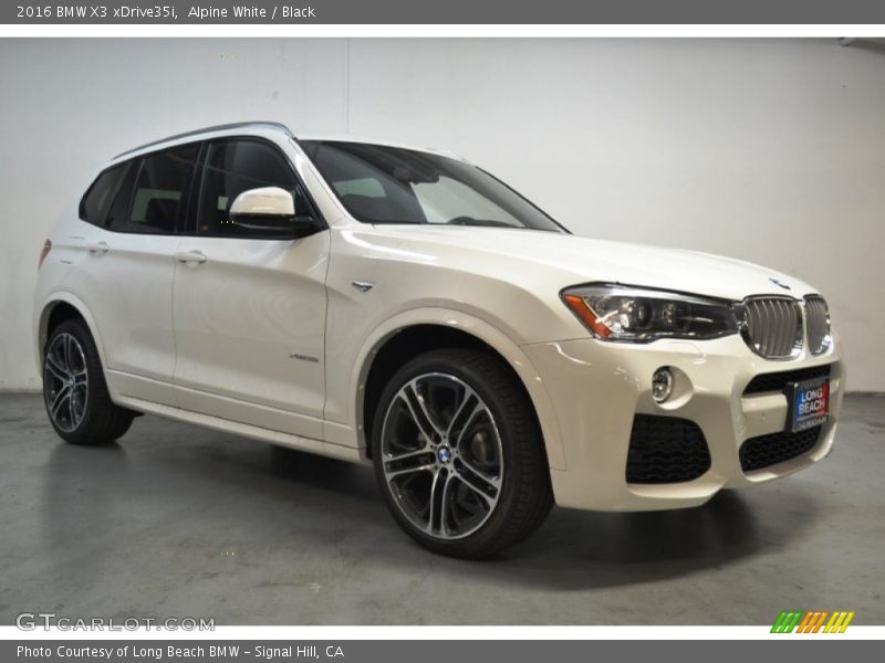 Alpine White / Black 2016 BMW X3 xDrive35i
