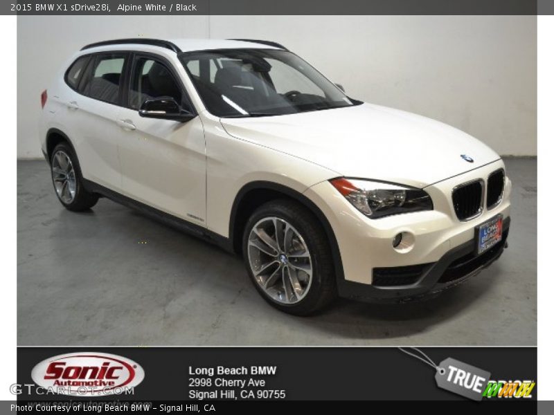 Alpine White / Black 2015 BMW X1 sDrive28i