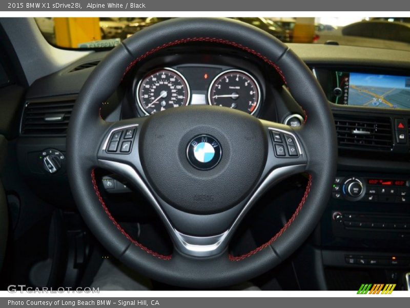 Alpine White / Black 2015 BMW X1 sDrive28i