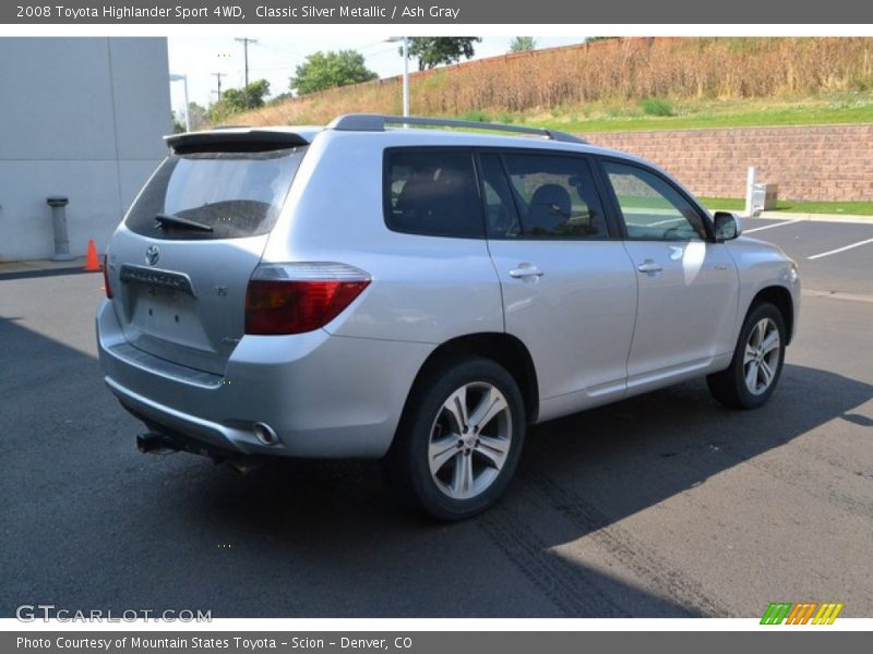 Classic Silver Metallic / Ash Gray 2008 Toyota Highlander Sport 4WD