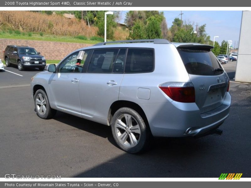 Classic Silver Metallic / Ash Gray 2008 Toyota Highlander Sport 4WD