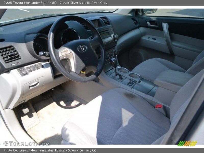 Classic Silver Metallic / Ash Gray 2008 Toyota Highlander Sport 4WD