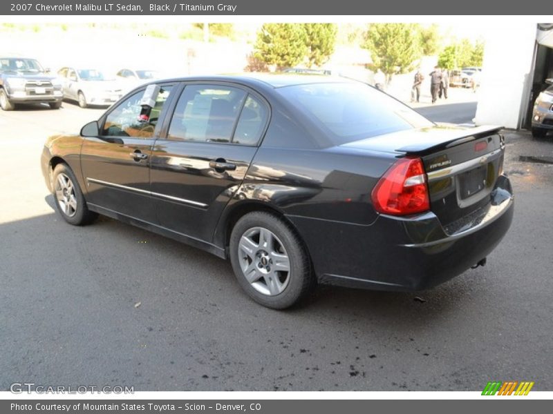 Black / Titanium Gray 2007 Chevrolet Malibu LT Sedan