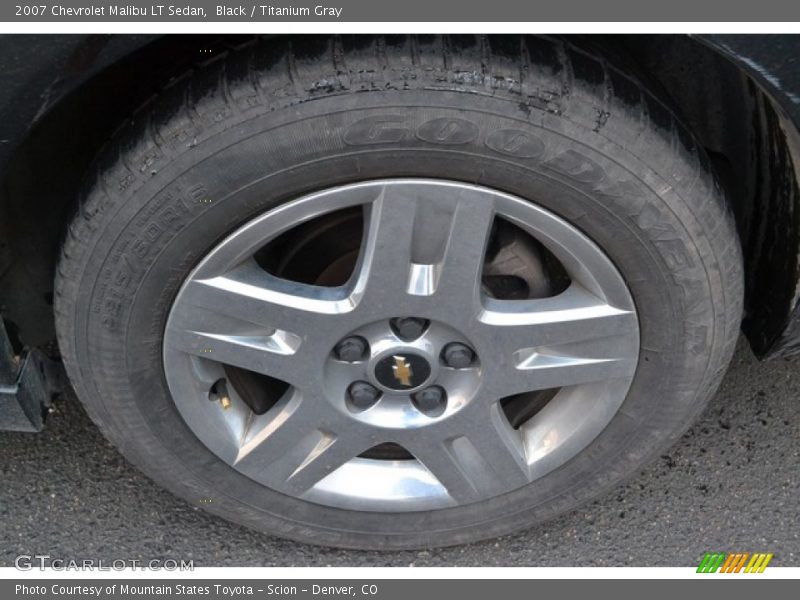 Black / Titanium Gray 2007 Chevrolet Malibu LT Sedan