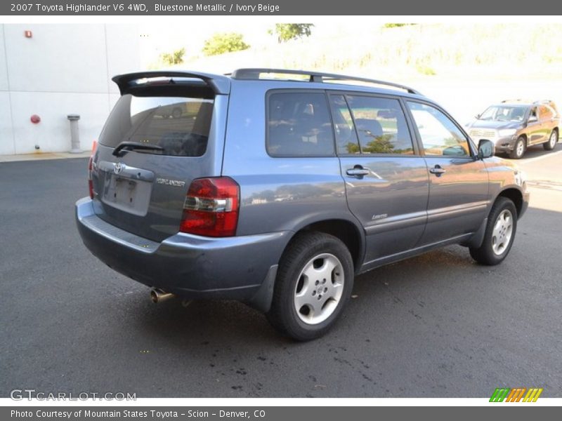 Bluestone Metallic / Ivory Beige 2007 Toyota Highlander V6 4WD