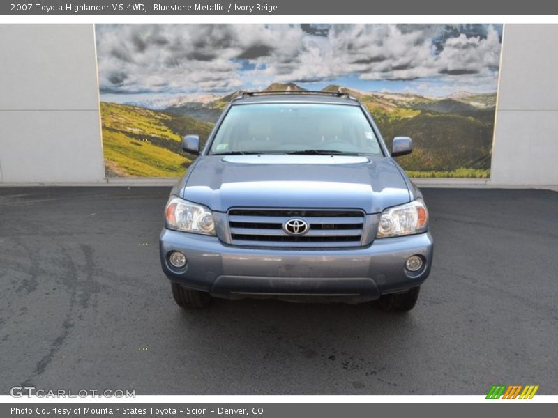 Bluestone Metallic / Ivory Beige 2007 Toyota Highlander V6 4WD