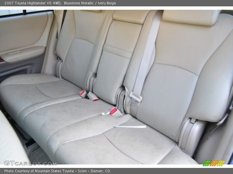 Rear Seat of 2007 Highlander V6 4WD