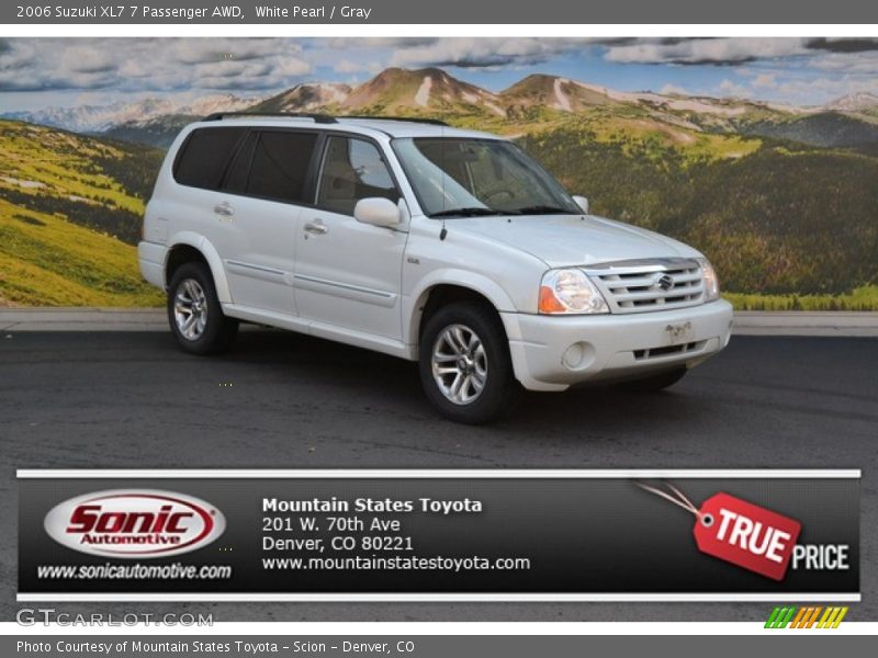 White Pearl / Gray 2006 Suzuki XL7 7 Passenger AWD