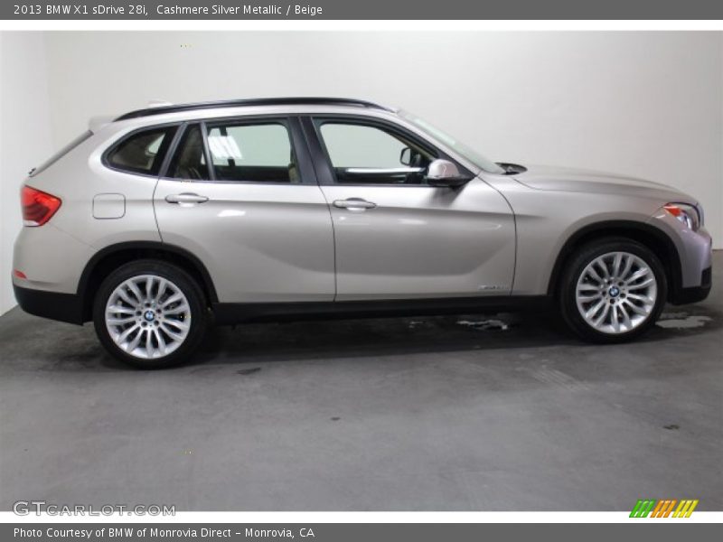 Cashmere Silver Metallic / Beige 2013 BMW X1 sDrive 28i