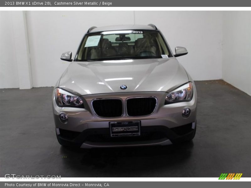Cashmere Silver Metallic / Beige 2013 BMW X1 sDrive 28i