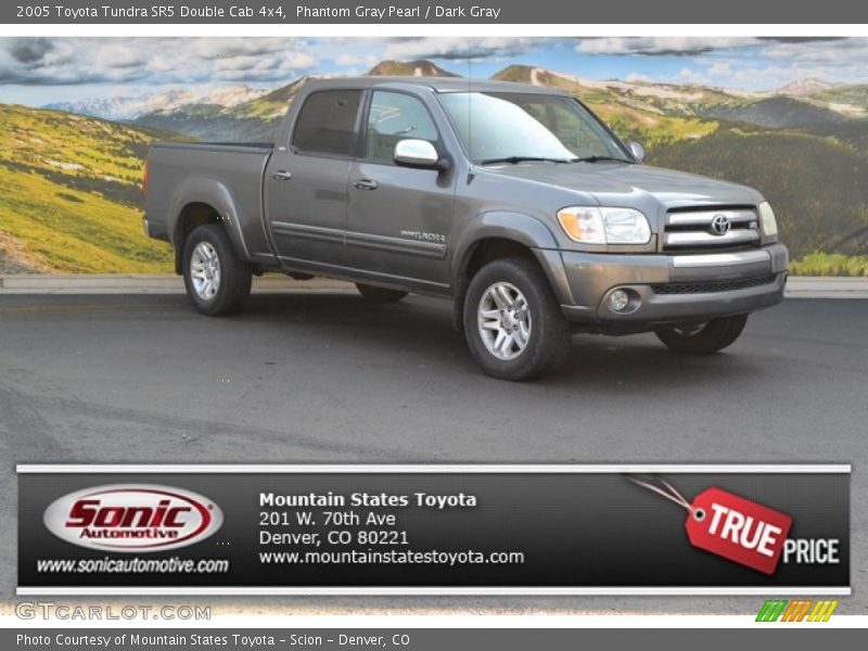 Phantom Gray Pearl / Dark Gray 2005 Toyota Tundra SR5 Double Cab 4x4