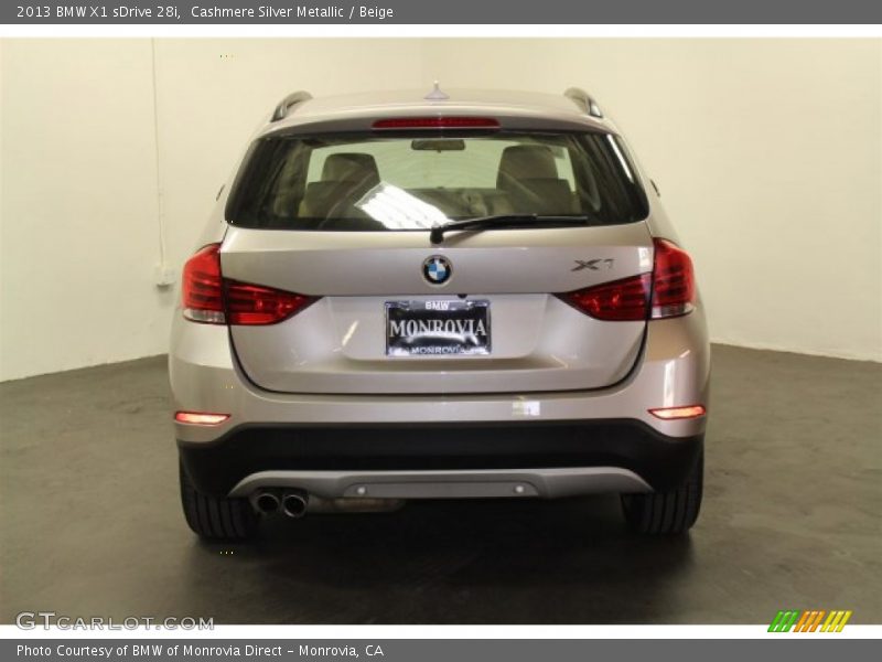 Cashmere Silver Metallic / Beige 2013 BMW X1 sDrive 28i