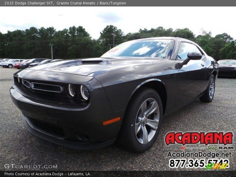 Granite Crystal Metallic / Black/Tungsten 2015 Dodge Challenger SXT