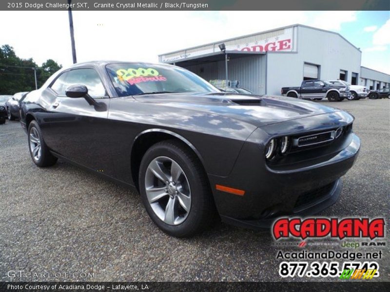 Granite Crystal Metallic / Black/Tungsten 2015 Dodge Challenger SXT