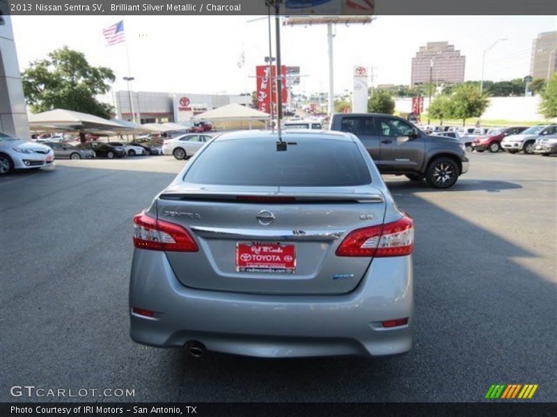 Brilliant Silver Metallic / Charcoal 2013 Nissan Sentra SV