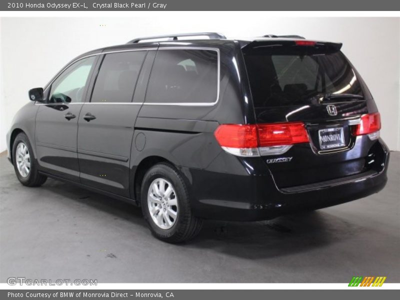 Crystal Black Pearl / Gray 2010 Honda Odyssey EX-L