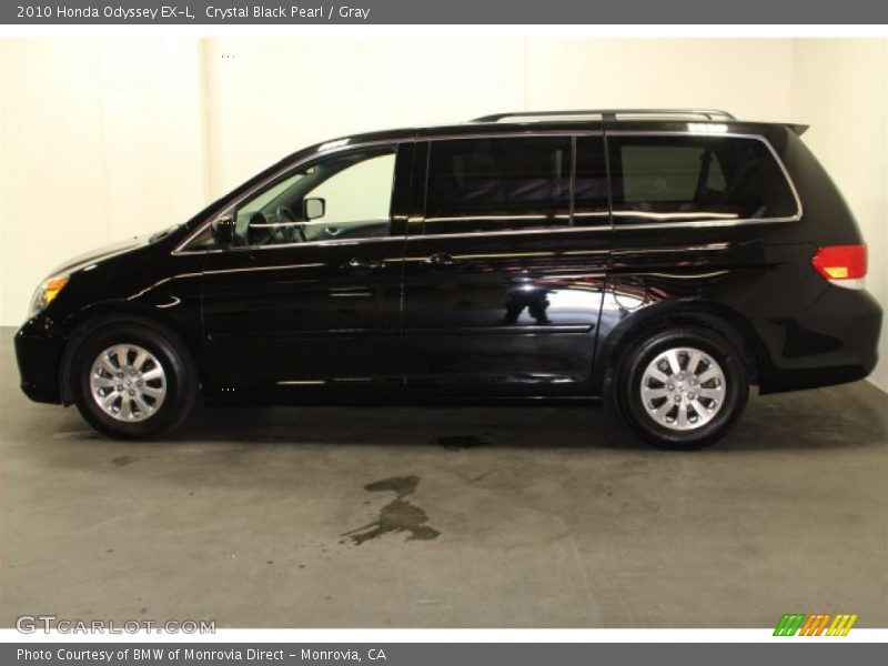 Crystal Black Pearl / Gray 2010 Honda Odyssey EX-L