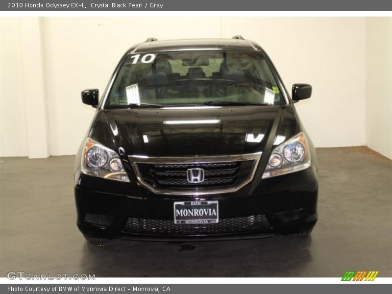 Crystal Black Pearl / Gray 2010 Honda Odyssey EX-L