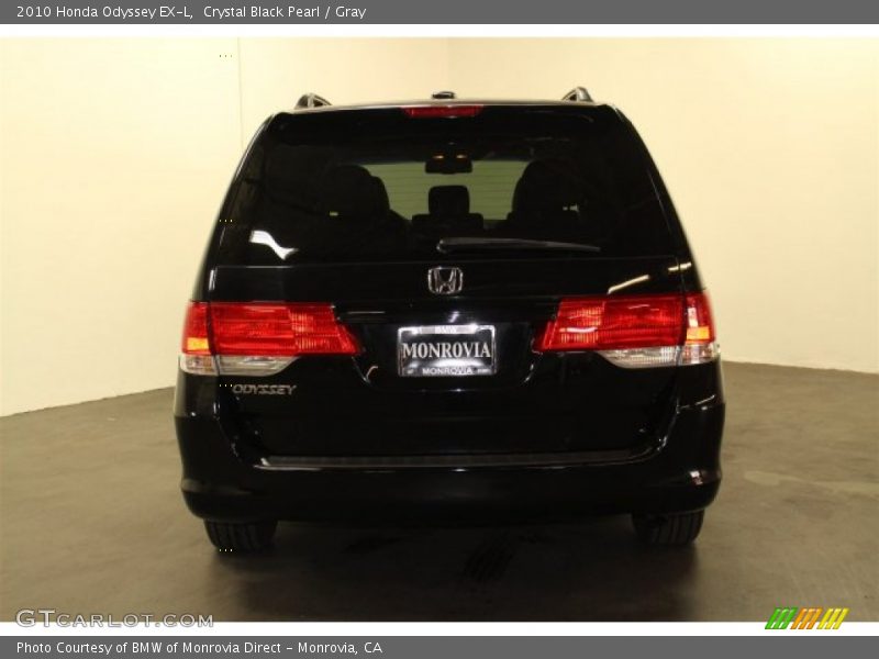 Crystal Black Pearl / Gray 2010 Honda Odyssey EX-L