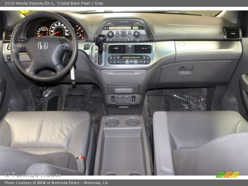 Crystal Black Pearl / Gray 2010 Honda Odyssey EX-L
