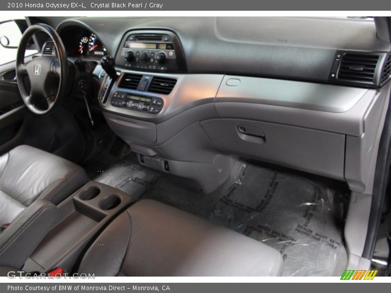 Crystal Black Pearl / Gray 2010 Honda Odyssey EX-L