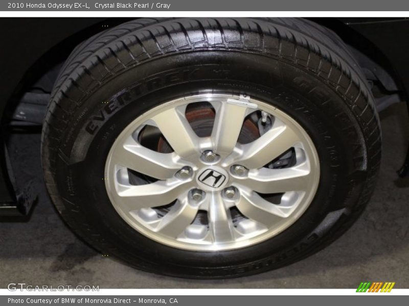 Crystal Black Pearl / Gray 2010 Honda Odyssey EX-L