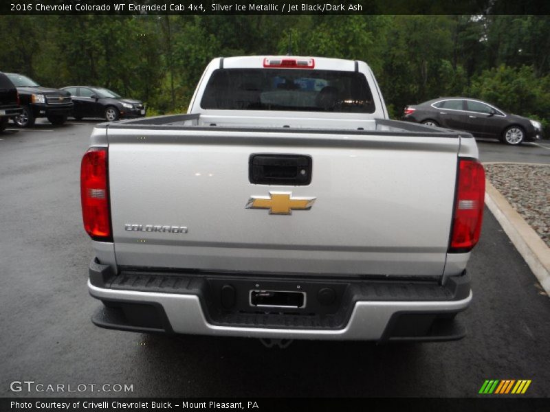 Silver Ice Metallic / Jet Black/Dark Ash 2016 Chevrolet Colorado WT Extended Cab 4x4