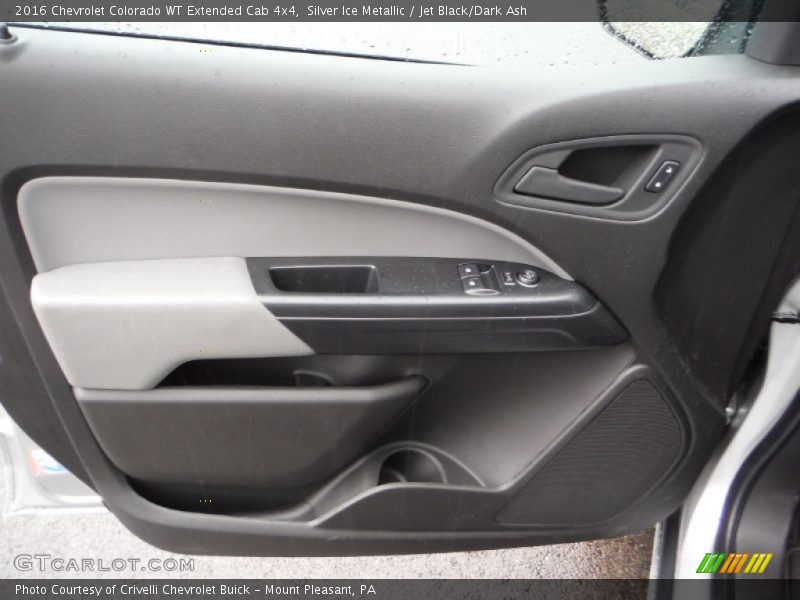 Silver Ice Metallic / Jet Black/Dark Ash 2016 Chevrolet Colorado WT Extended Cab 4x4