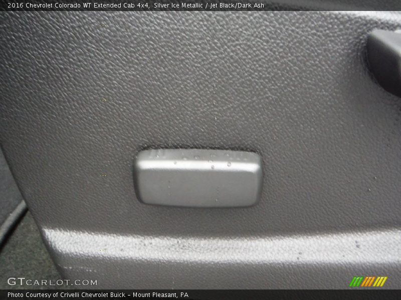Silver Ice Metallic / Jet Black/Dark Ash 2016 Chevrolet Colorado WT Extended Cab 4x4