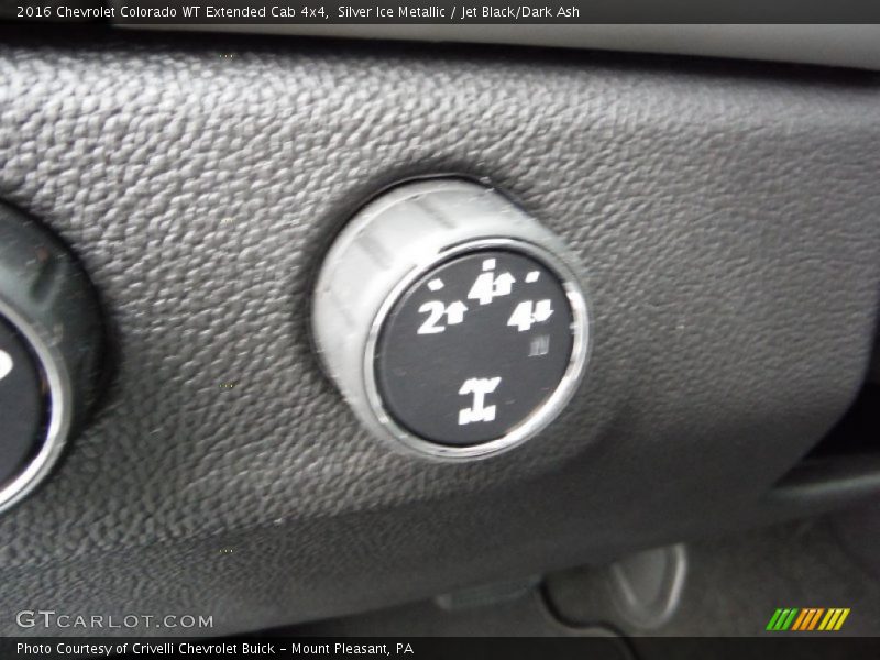 Silver Ice Metallic / Jet Black/Dark Ash 2016 Chevrolet Colorado WT Extended Cab 4x4