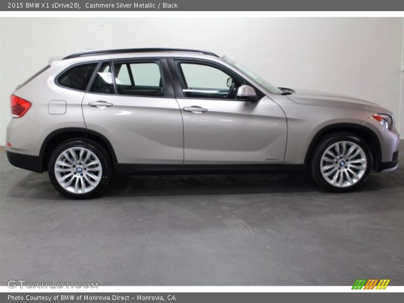 Cashmere Silver Metallic / Black 2015 BMW X1 sDrive28i