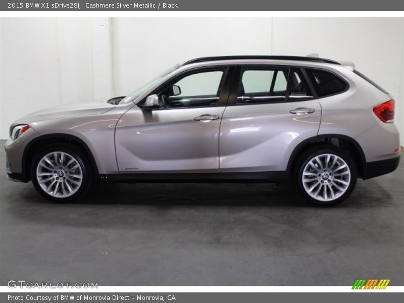Cashmere Silver Metallic / Black 2015 BMW X1 sDrive28i