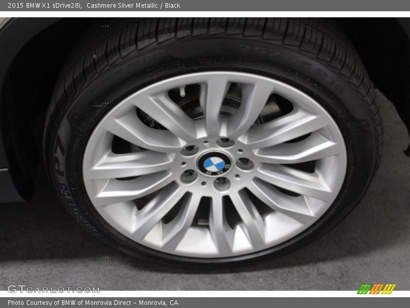 Cashmere Silver Metallic / Black 2015 BMW X1 sDrive28i