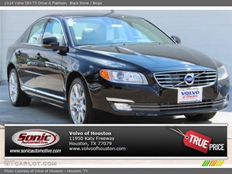 Black Stone / Beige 2016 Volvo S80 T5 Drive-E Platinum